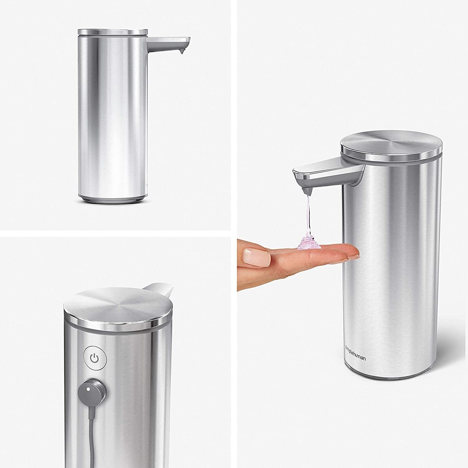 simplehuman Motion Sensor Soap Pump, 2 Pack simplehuman Motion Sensor Soap Pump, 2 Pack