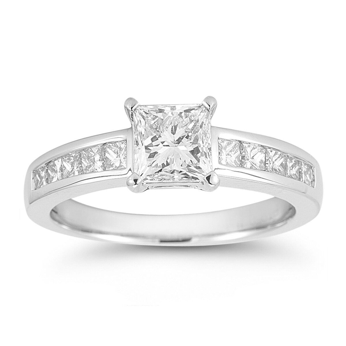 1.50ctw Princess Cut Diamond Ring, Platinum 1.50ctw Princess Cut Diamond Ring, Platinum