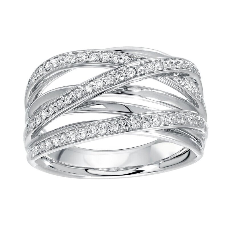 0.24ctw Round Brilliant Cut Diamond Ring, 18ct White Gold 0.24ctw Round Brilliant Cut Diamond Ring, 18ct White Gold