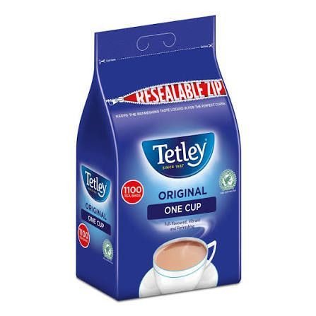 Tetley 1 Cup Tea Bags, 1100 Pack