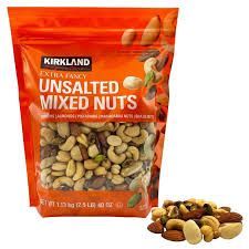 Kirkland Signature Unsalted Mixed Nuts Bag, 1.13kg