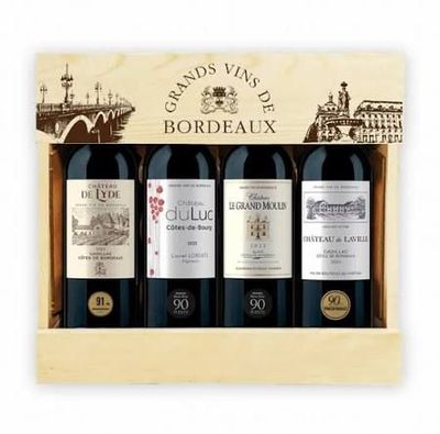 Bordeaux Wine Gift Pack, 4 x 75cl