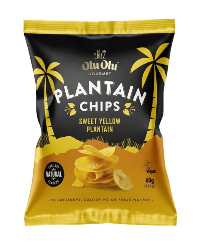 Olu Olu Plantain Chips (Sweet Yellow)