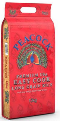Peacock Easy Cook Long Grain Rice 10 kg