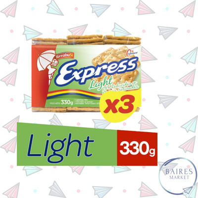 Galletas Crackers, Light, Express, Pack 3 un. 324 g / 11,43 oz