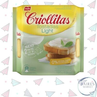 Tostadas Light, Criollitas, 195 g / 6,88 oz