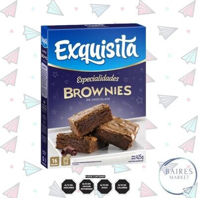 Premezcla Brownies Sabor Chocolate, Exquisita, 425 g / 14,99 oz