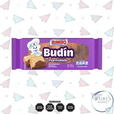 Budin Marmolado, Chocolate y Vainilla, Bimbo, 170 g / 6,00 oz