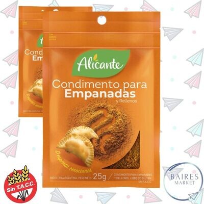 Condimento Para Empanadas, Alicante, 25 g / 0.87 oz x 2 u