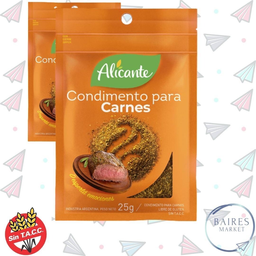 Condimento Para Carnes, Alicante, 50 g / 1,76 oz x 2 u