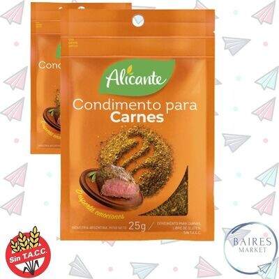Condimento Para Carnes, Alicante, 50 g / 1,76 oz x 2 u