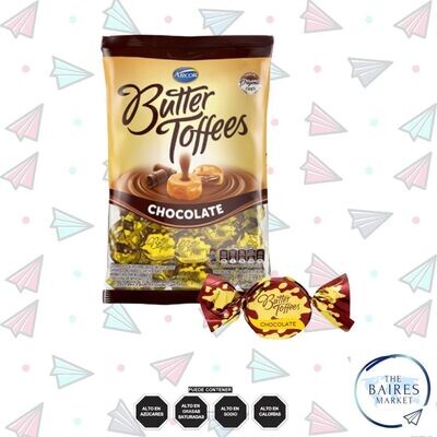 Caramelos Butter Toffees Sabor Chocolate, 140 g / 5,29 oz