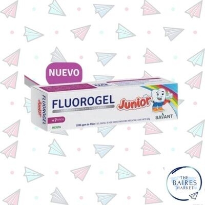 Gel Dental Junior + 7 años, Tutti Frutti y Menta, Fluorogel 60 g / 2,12 oz