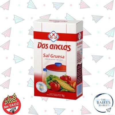 Sal Gruesa, Dos Anclas, Caja 1 kg / 1000 g / 36,20 oz