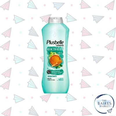 Shampoo Plusbelle Reactivacion, Hidratante, 1000 ml