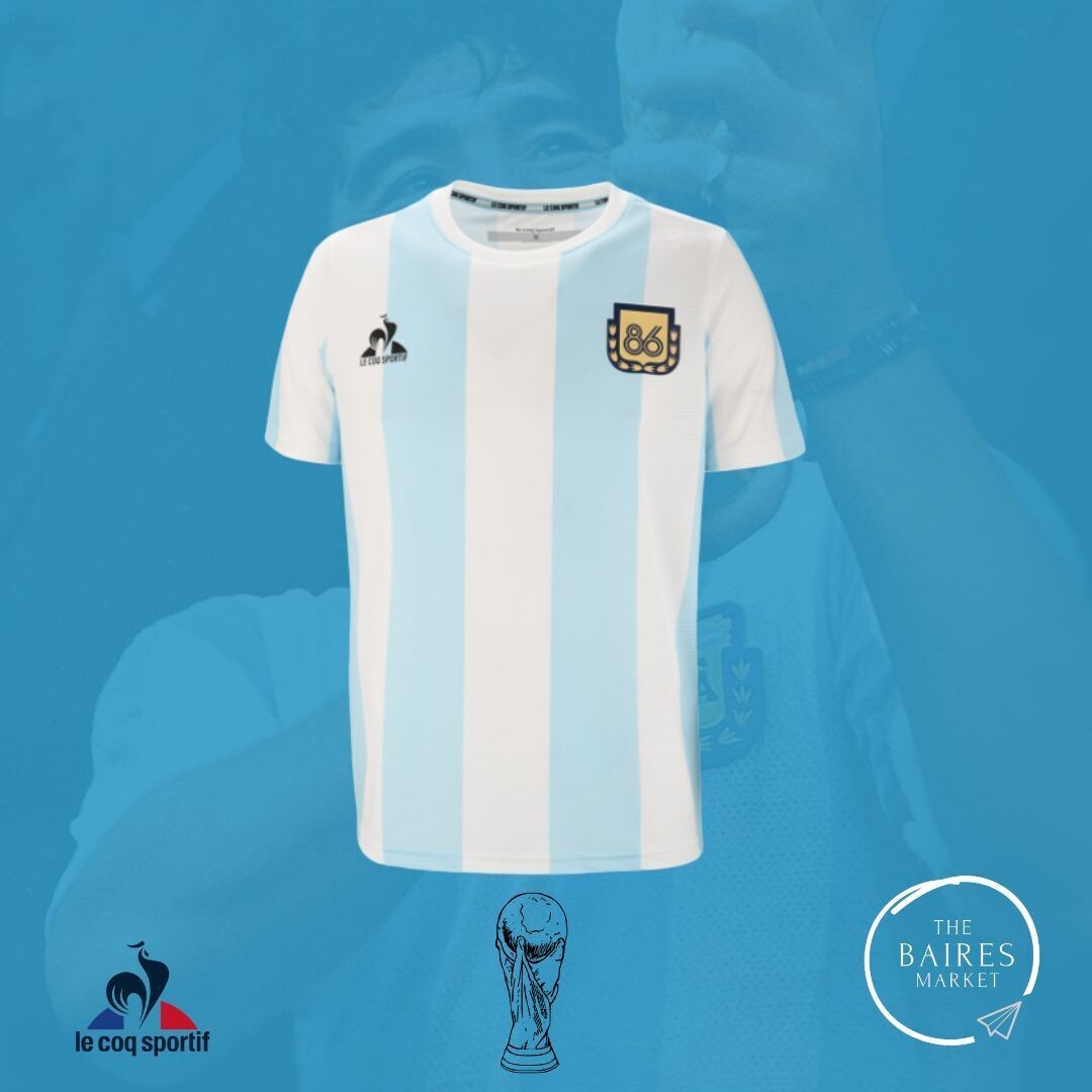 Camiseta Argentina Homenaje 86, Le Coq Sportif Arg Titular, Original