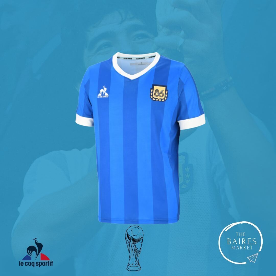 Camiseta Argentina Homenaje 86, Le Coq Sportif, Alternativa Azul, Original