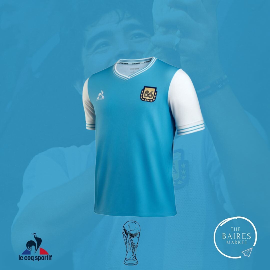 Camiseta Argentina Homenaje 86, Le Coq Sportif Titular, Original