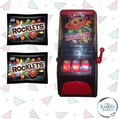 Dispenser Rocklets Play Jackpot, (incluye 2 paquetes 40g) 120 g / 4,23