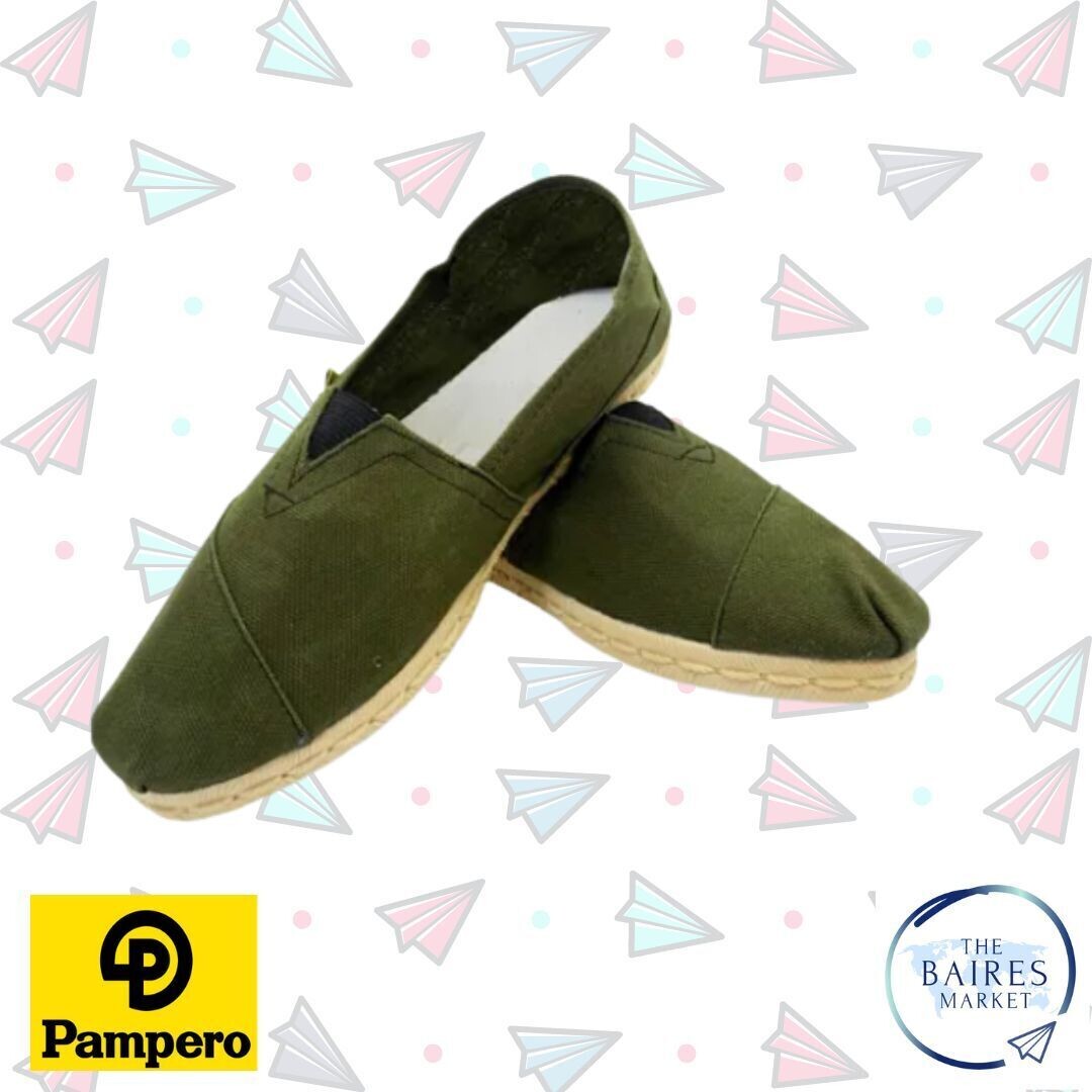 Alpargatas Pampero Simil Yute Pvc, Verde