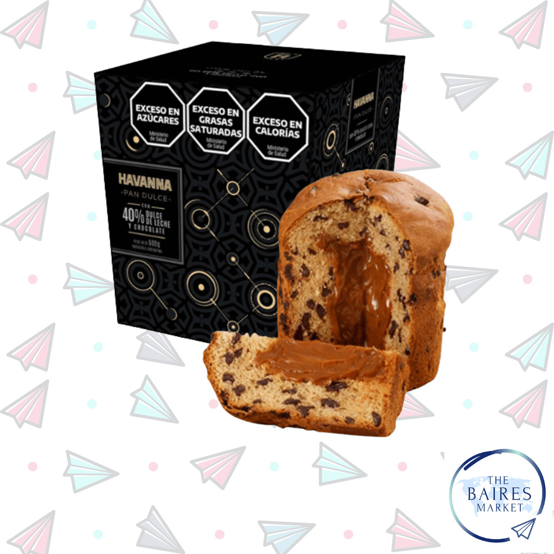 Pan Dulce 40 de Chocolate Relleno de Dulce de Leche, Havanna, 600 g