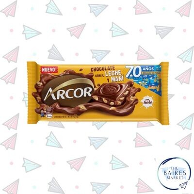 Chocolate con Leche y Mani, Arcor, 95 g / 3,35 oz