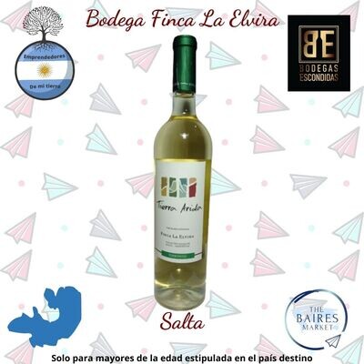 Vino Blanco Torrontes, Tierra Árida, Bodegas Escondidas, 750 ml