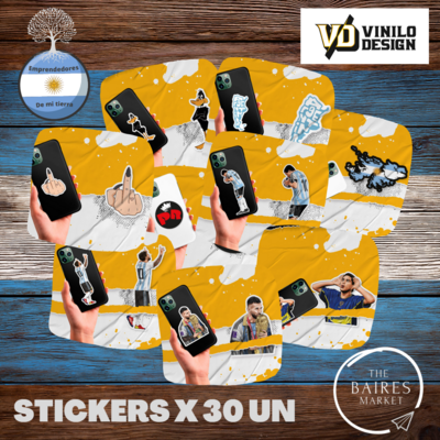 Combo 30 Stickers Vinilo Design