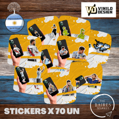 Combo 70 Stickers Vinilo Design