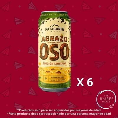 Cerveza Patagonia Abrazo de Oso, 473 cc x 6 u