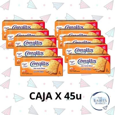 Cerealitas Galletas de Harina Integral CAJA x 45 Un , 200 g / 7.05 oz