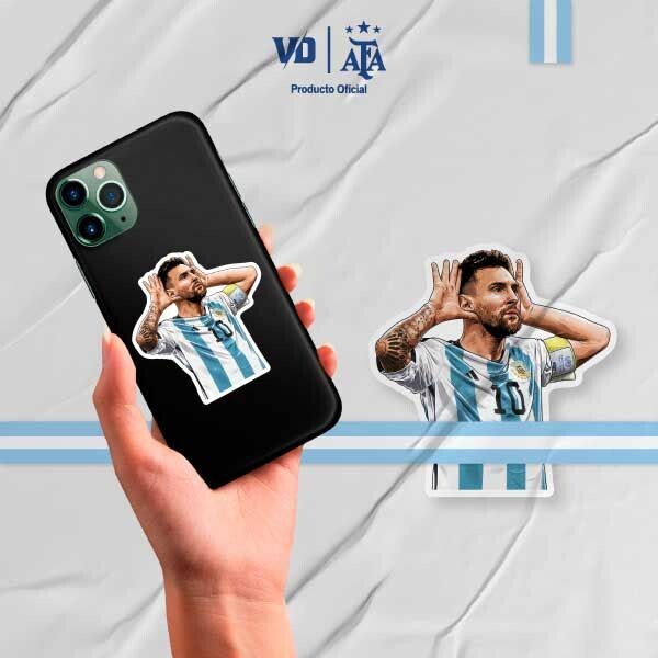Sticker Messi Topo Oficial Vinilo Design