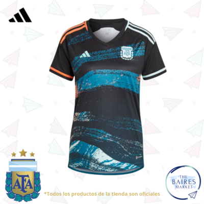 Remera Argentina Futbol Femenino Version Mujer Oficial Adidas 2023