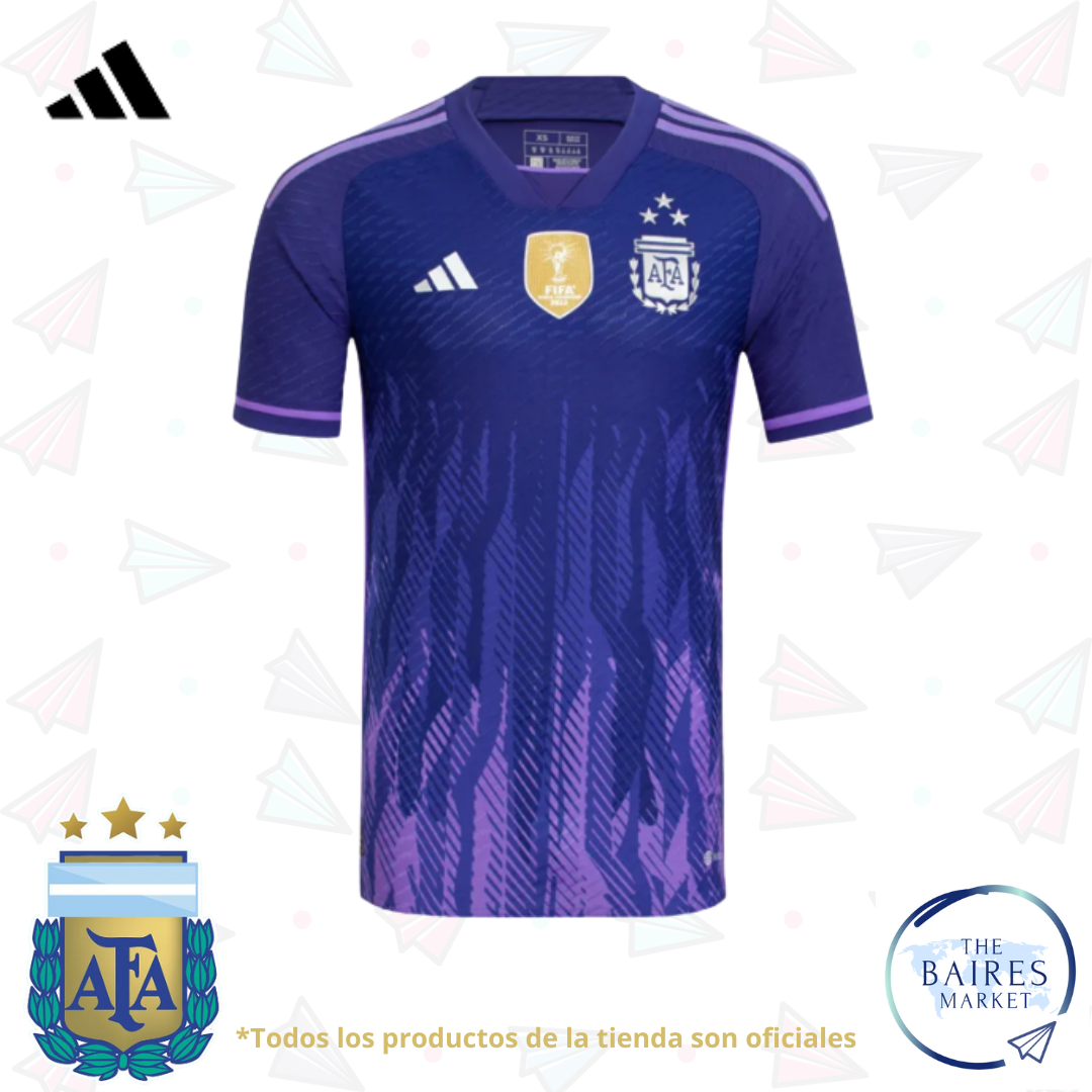 Remera Argentina Suplente Version Jugador, Hombre Oficial Adidas 2023