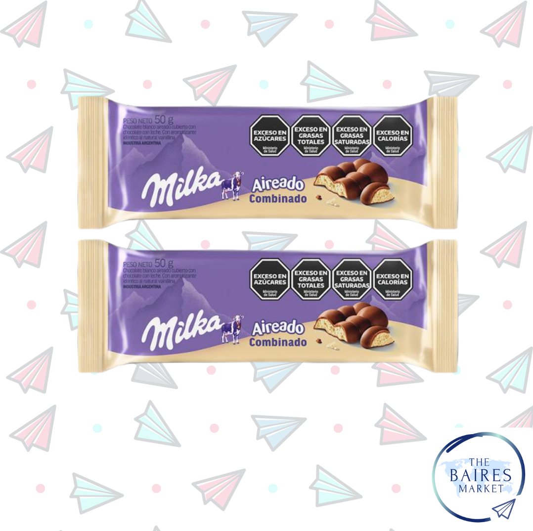 Milka Mixto Chocolate Aireado, 50 g / 1.58 oz (pack of 2)