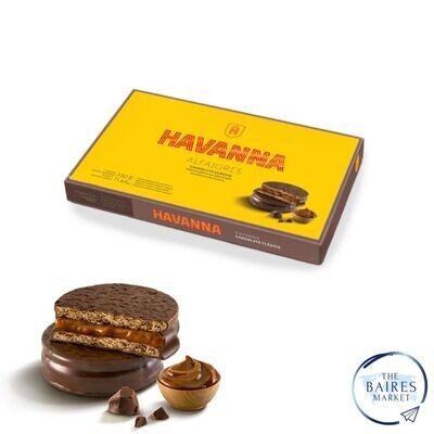 Alfajor Havanna Chocolate con Dulce de Leche 55 g x 6 u