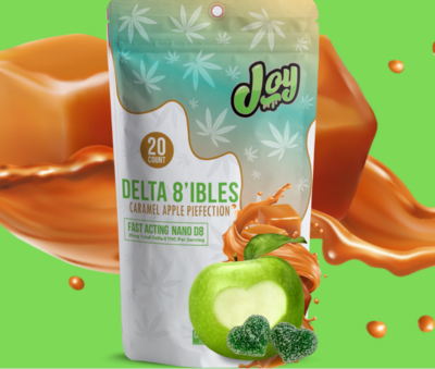 400mg Joy Delta 8 Nano Caramel Apple PieFection Gummies