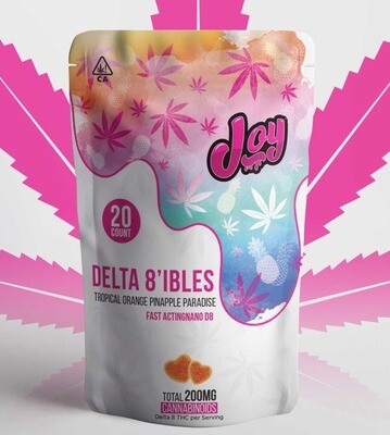200mg, Joy Delta 8 Nano Orange Pineapple Paradise Gummies 200mg, Joy Delta 8 Nano Orange Pineapple Paradise Gummies