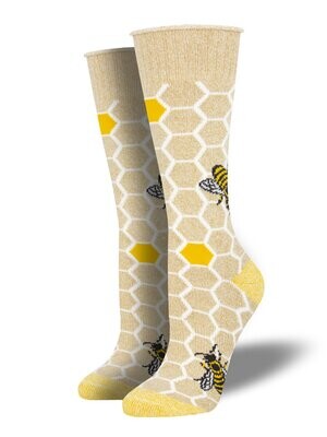 Honey Bee Crew Socks
