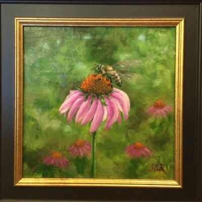 Arrived! 8x8 Oil on Linen by Sonja A Kever Arrived! 8x8 Oil on Linen by Sonja A Kever