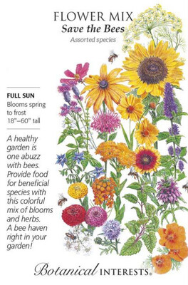 Flower Mix Large - Save the Bees - Seed Packet