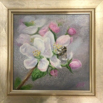 Spring Blooms 8x8 Oil on Linen by Sonja A Kever Spring Blooms 8x8 Oil on Linen by Sonja A Kever