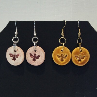 Living Water Pottery Bee Earrings Living Water Pottery Bee Earrings