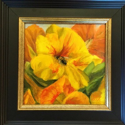 All In! 6x6 Oil on Linen by Sonja A Kever All In! 6x6 Oil on Linen by Sonja A Kever