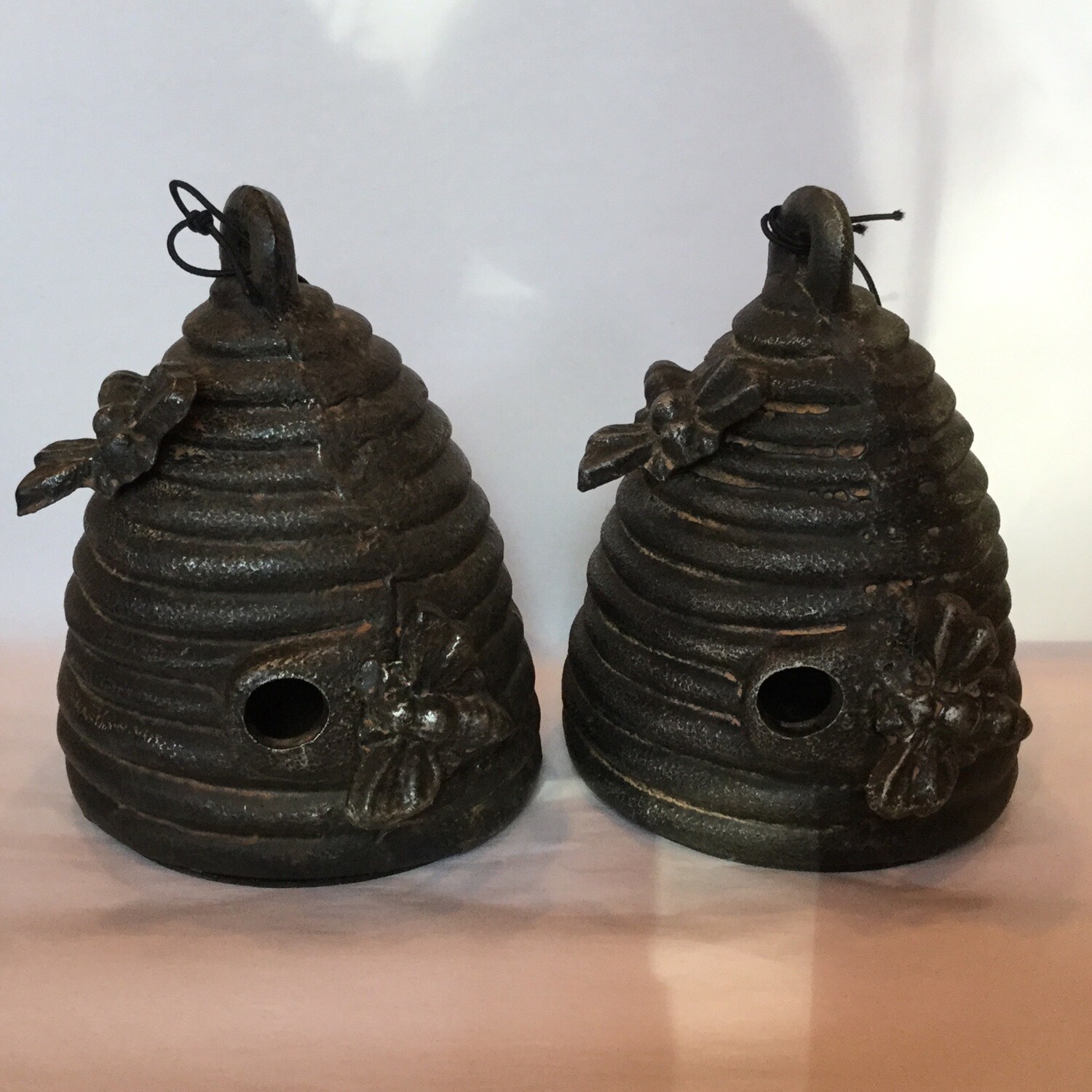 Cast Iron Beehive Bookends, Set of 2