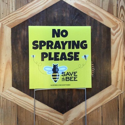 No Spraying Please Sign
