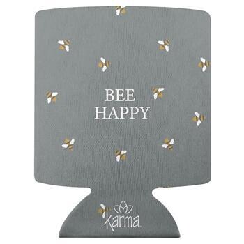 Bee Happy Can Cooler