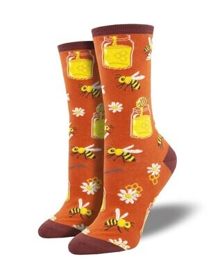 Bee My Honey Socks Burnt Orange