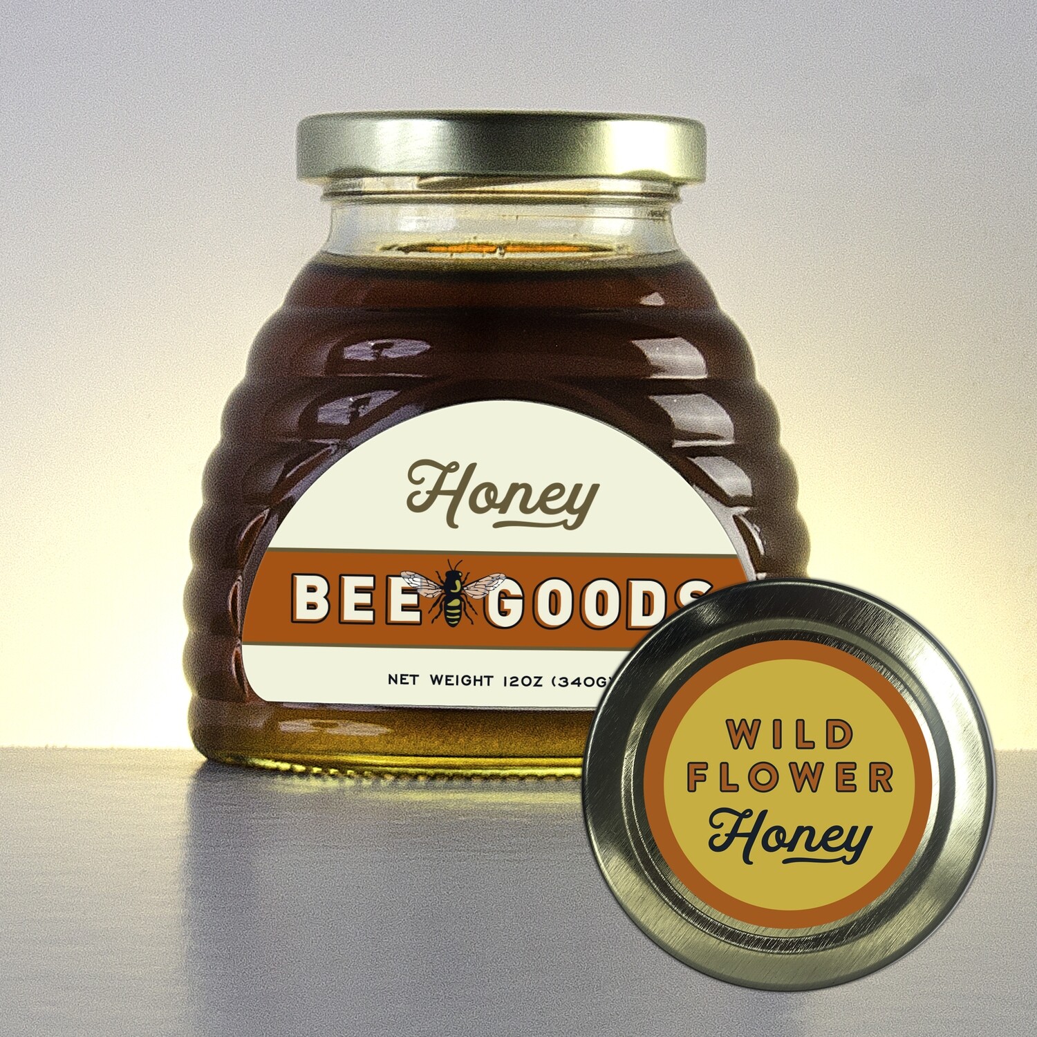 BeeWeaver Wildflower Honey - 12 oz Skep