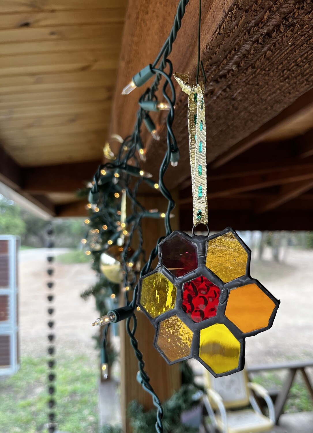Stained glass ornament/suncatcher Store BeeWeaver Honey Farm